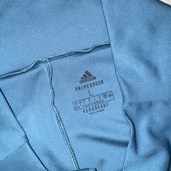 Adidas Blue Green Legging Pants - Picture 2 of 3